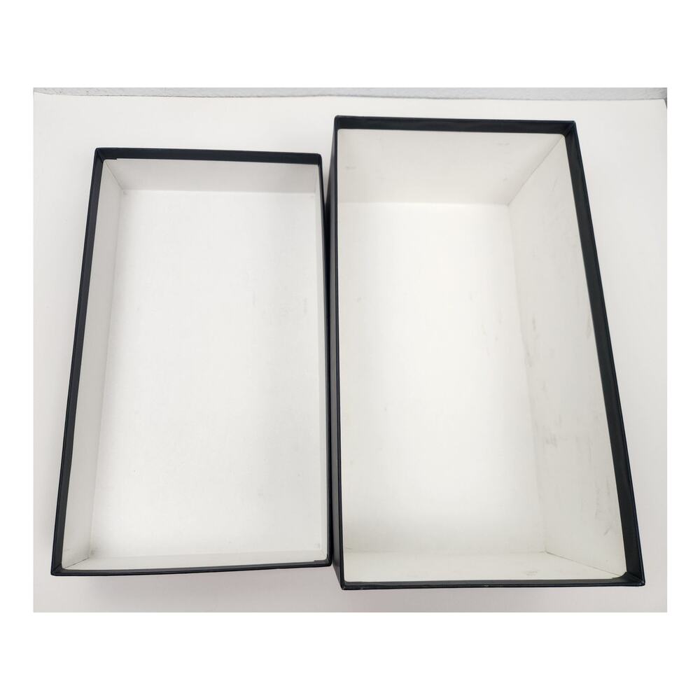 2 Gucci Black White Empty Boxes Small Shoebox - Picture 7 of 9